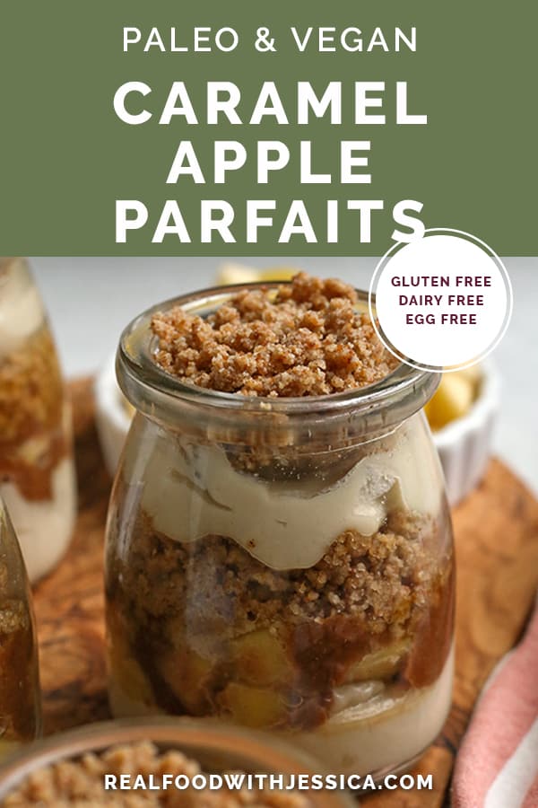 paleo caramel apple parfaits