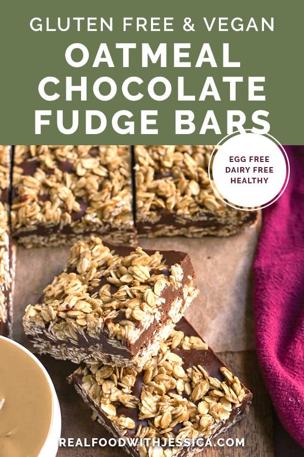 gluten free fudge bars with text 