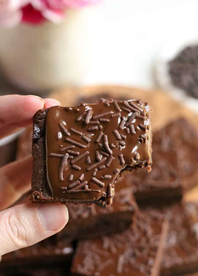 Paleo Chocolate Fudge Pop Tart Bars Real Food with Jessica