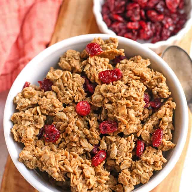 Big Cluster Gluten Free Granola Real Food with Jessica