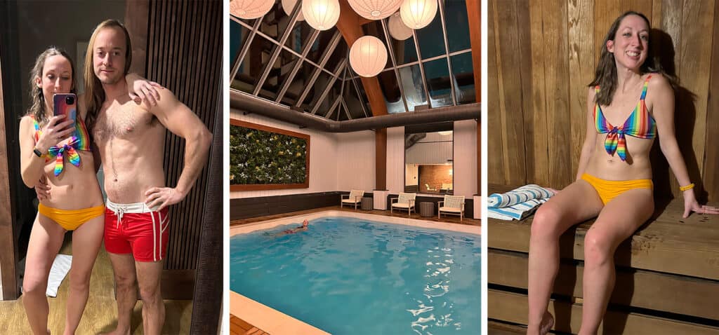 DELAMAR hotel pool and sauna 