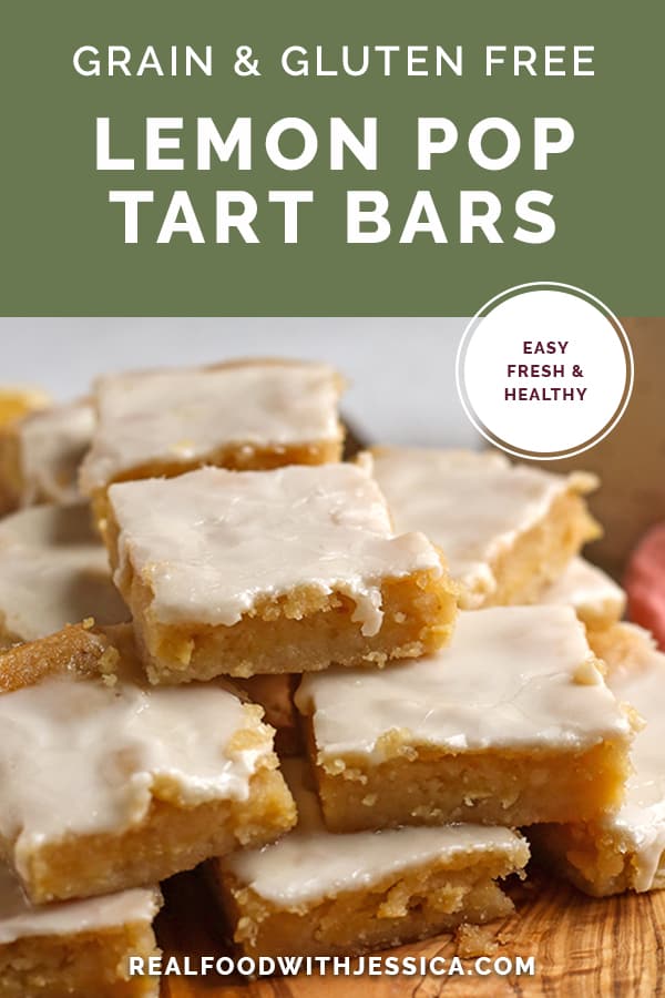 lemon pop tart bars with text 